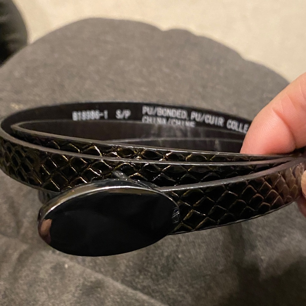 RW&CO. Black Textured Belt